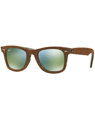 Ray-Ban Original Wayfarer Denim Sunglasses Frame Green Lenses