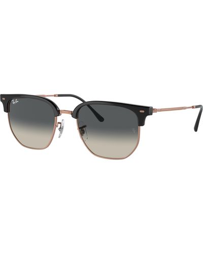 Ray-Ban New Clubmaster Sunglasses Frame Grey Lenses - Black