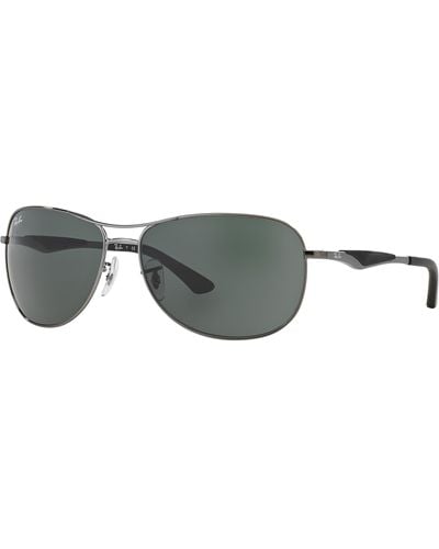 Ray-Ban Sunglasses Man Rb3519 - Gunmetal Frame Green Lenses 59-15 - Multicolor
