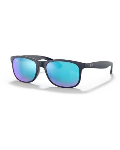 Ray-Ban Sunglasses Man Andy - Blue Frame Blue Lenses 55-17