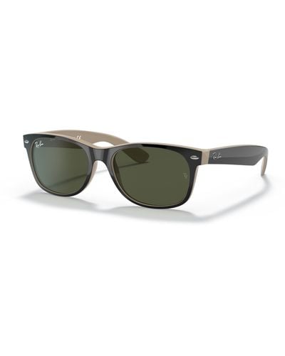 Ray-Ban Rb4105 Folding Wayfarer Square Sunglasses - Black