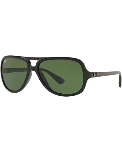 Ray-Ban Sunglasses Man Rb4162 - Black Frame Green Lenses Polarized 59-15