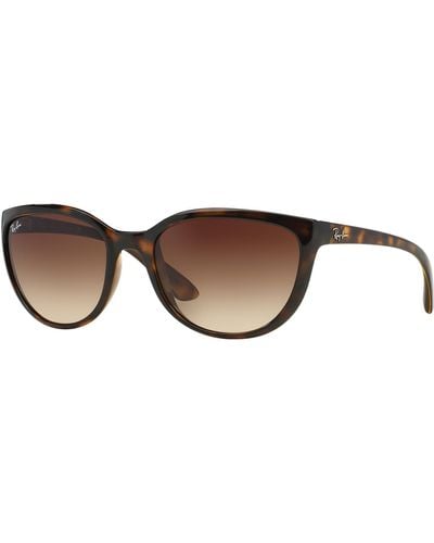 Ray-Ban Rb4167 Zonnebrillen Schildpad Montuur Bruin Glazen 59-20 - Zwart