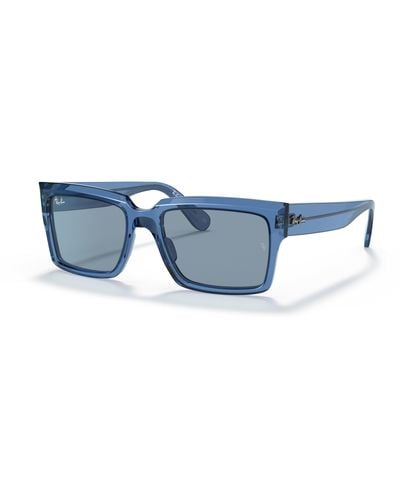 Ray-Ban INVERNESS Gafas de sol Azul Montura Gris Lentes 54-18