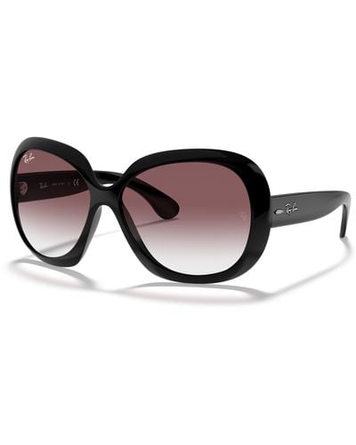 Ray-Ban Jackie Ohh Ii Limited Edition Sunglasses Frame Pink Lenses - Black