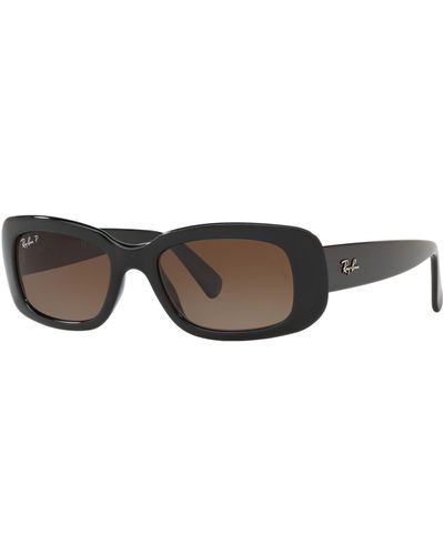 Ray-Ban Rb4122 Square Sunglasses - Black