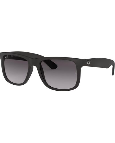 Ray-Ban Justin Classic Sunglasses Frame Grey Lenses - Black