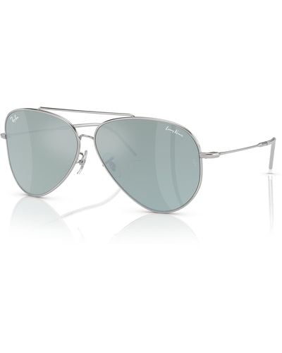 Ray-Ban Lenny kravitz x aviator reverse lunettes de soleil monture verres - Noir