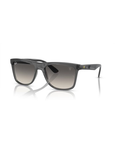 Ray-Ban Rb4413m Scuderia Ferrari Collection Sunglasses Frame Gray Lenses - Black