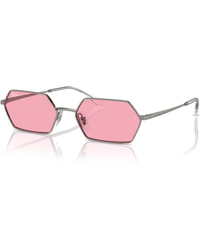 Ray-Ban Yevi bio-based gafas de sol montura rosa lentes - Negro