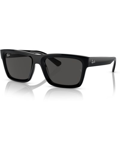Ray-Ban Warren bio-based gafas de sol montura gris lentes - Negro