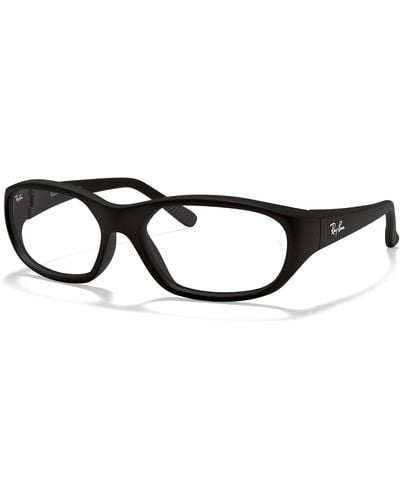 Ray-Ban Daddy-o Blue-light Clear Sunglasses Frame Clear Lenses - Black