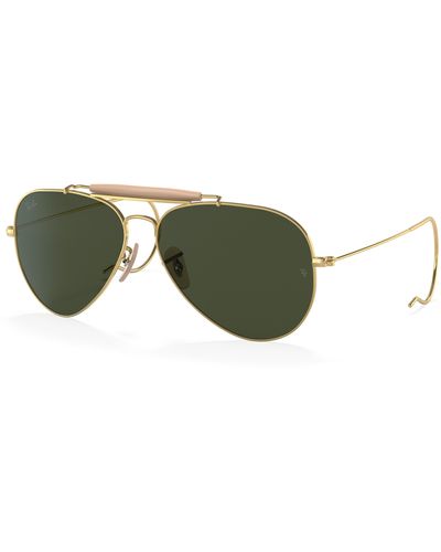 Ray-Ban Outdoorsman | aviation collection gafas de sol montura verde lentes