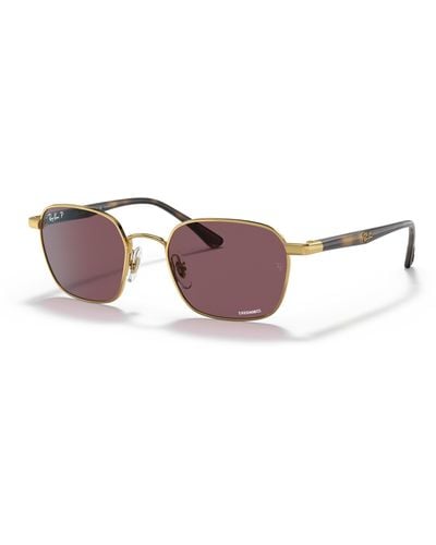 Ray-Ban Rb3664ch Chromance Sonnenbrillen Schildpatt Fassung Braun Glas Polarisiert 50-21 - Mehrfarbig