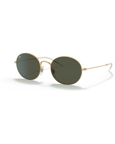 Ray-Ban Beat Zonnebrillen Goud Montuur Groen Glazen 53-20 - Zwart