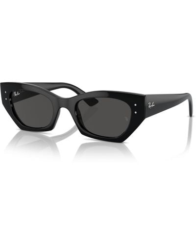 Ray-Ban Zena bio-based lunettes de soleil monture verres gris - Noir