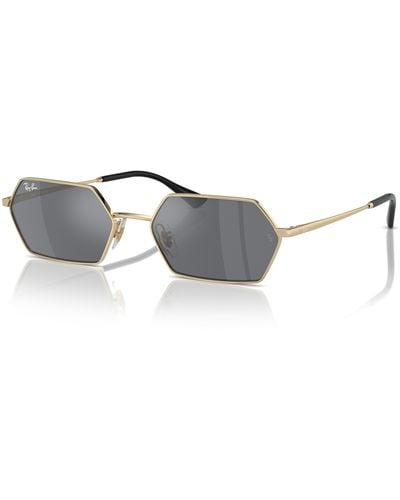 Ray-Ban Yevi bio-based gafas de sol montura gris lentes - Negro