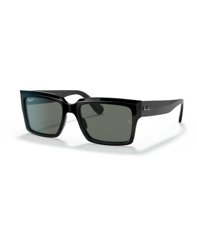 Ray-Ban Inverness Sunglasses Frame Green Lenses - Black