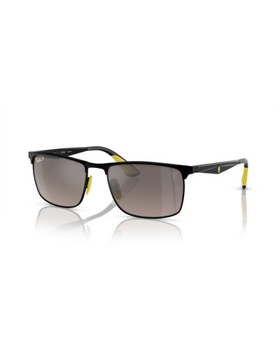 Ray-Ban Rb3726m scuderia ferrari collection gafas de sol montura gris lentes polarizados - Negro