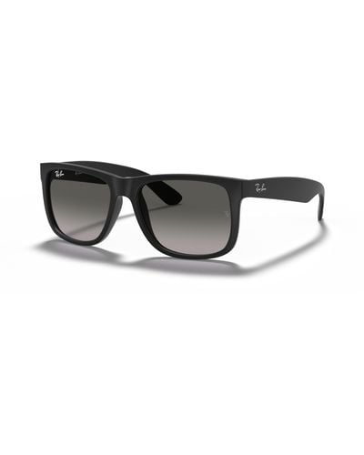 Ray-Ban Justin Classic Sunglasses Frame Gray Lenses - Black