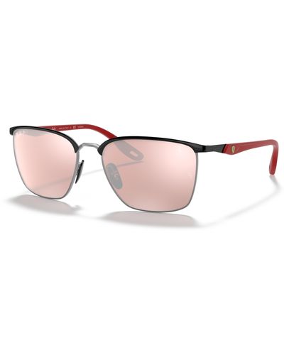 Ray-Ban Rb3673m Scuderia Ferrari Collection Square Sunglasses - Black