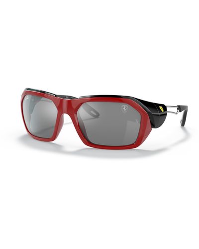 Ray-Ban Rb4367m scuderia ferrari collection gafas de sol montura gris lentes - Negro