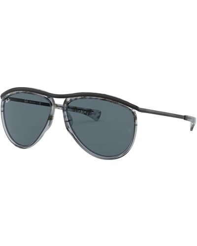 Ray-Ban Rb2219 Olympian Aviator Sunglasses - Black