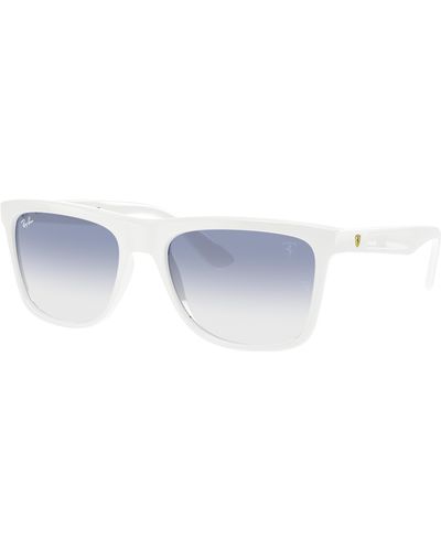 Ray-Ban Rb4413m Scuderia Ferrari Collection Sunglasses Frame Blue Lenses - Black