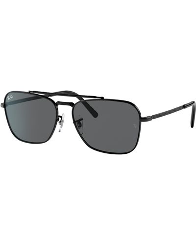 Ray-Ban New Caravan Sunglasses Black Frame Grey Lenses 58-15