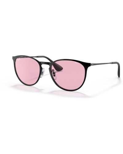 Ray-Ban Erika metal evolve gafas de sol montura rosa lentes - Negro