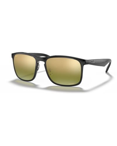 Ray-Ban Sunglasses Man Rb4264 Chromance - Gray Frame Green Lenses Polarized 58-18
