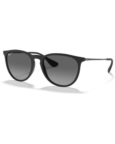 Ray-Ban Erika Color Mix Sunglasses Frame Gray Lenses Polarized - Black