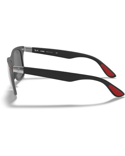 Ray-Ban Rb4195m scuderia ferrari collection gafas de sol montura plateado lentes - Negro