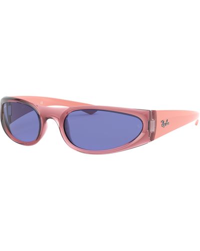 Ray-Ban Rb4332 lunettes de soleil monture verres bleu - Noir
