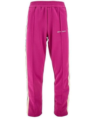 Palm Angels Logo Embroidery Embroidery Track Trousers - Pink