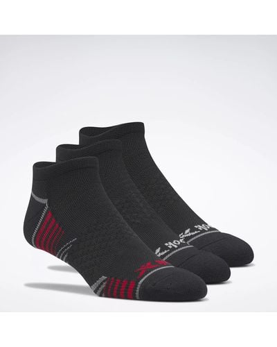 Reebok Performance Nylon Low Cut Socks 3 Pairs - Black