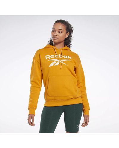 Reebok Identity Logo Fleece Pullover Hoodie - Yellow