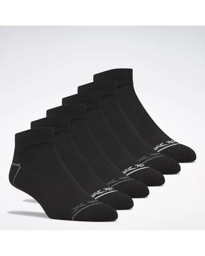Reebok Basic Quarter Socks 6 Pairs - Black