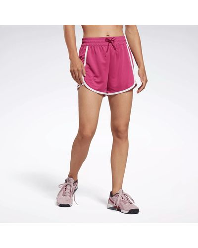 Reebok Workout Ready High-rise Shorts - Pink