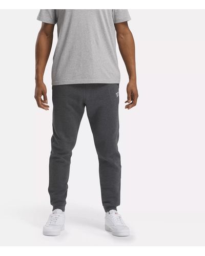 Reebok Identity Small Logo Fleece Sweatpants - Gray