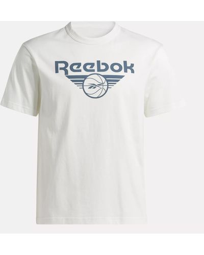Reebok Basketball Brand Graphic T-shirt - White
