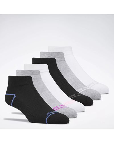 Reebok Basic Quarter Socks 6 Pairs - Black