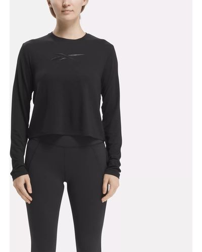 Reebok Activchill+dreamblend Long Sleeve T-shirt - Black