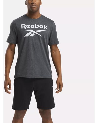 Reebok Identity Big Stacked Logo T-shirt - Black
