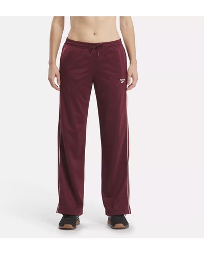 Reebok Identity Back Vector Tricot Track Pants - Red