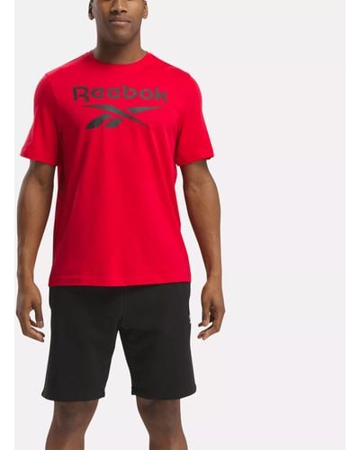 Reebok Identity Big Stacked Logo T-shirt - Red