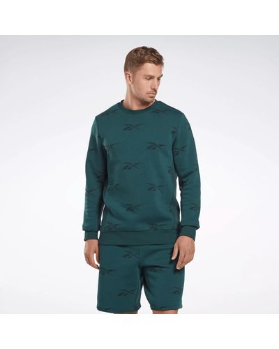 Reebok Identity Vector Fleece Crew Sweatshirt - Green