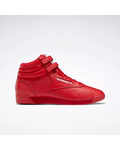 Reebok Freestyle Hi Shoes - Red