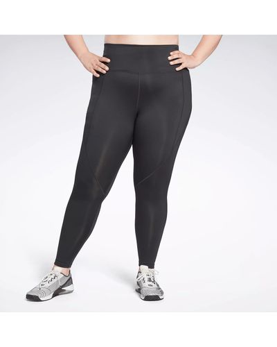 Reebok Workout Ready Pant Program High Rise Leggings (plus Size) - Black