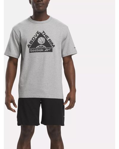 Reebok Basketball Above The Rim Graphic T-shirt - Gray
